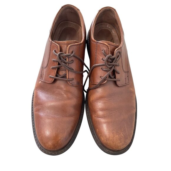 Johnston and Murphy Lace Up Dress Shoes Size 8.5 Brown Leather Classic Oxford main image 7